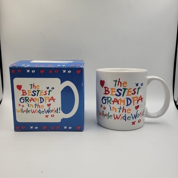 New in Box Vintage American Greetings Best Grandpa Coffee Mug - Picture 1 of 6